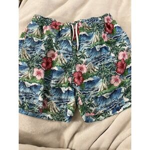 Franks Australia Beach Floral Print Swim Trunks Size L